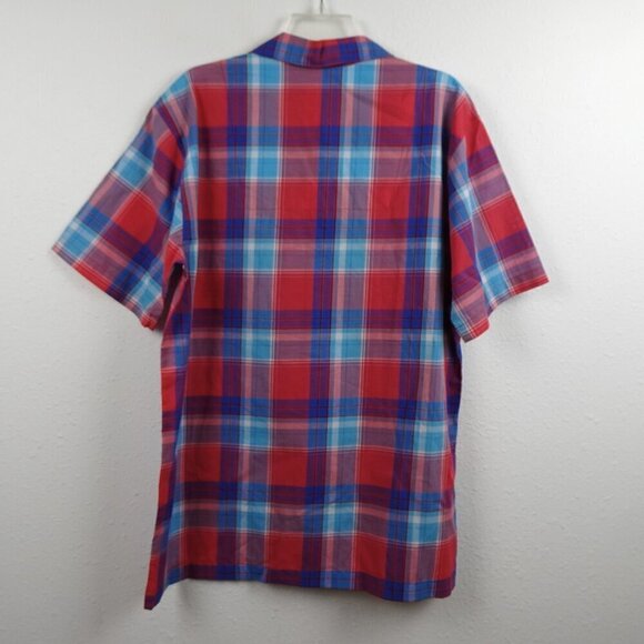 Polo Ralph Lauren Pajama Shirt Top Men's Size M Red Button Front Short Sleeve - Picture 4 of 8